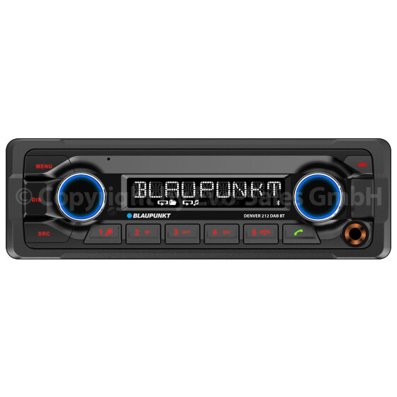 Blaupunkt Denver 212 DAB BT- MP3- Autoradio mit DAB/ Bluetooth/ USB/ AUX-IN