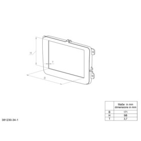 2-DIN Radioblende Opel Adam/Corsa E 2017 - 2019  Klevierlack schwarz