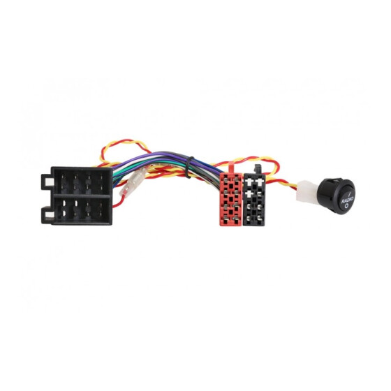 Autoradio Adapterkabel ISO - ISO mit Schalter für Wohnmobile für Betrieb ohne Zündung