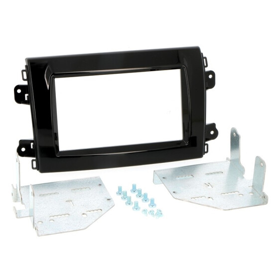 Radioblende FIAT Ducato ab 2021- 2DIN piano black Installer Kit