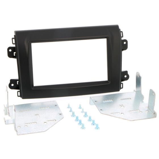 Radioblende FIAT Ducato ab 2021- 2DIN matt black Installer Kit