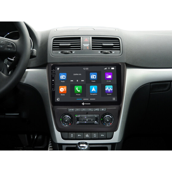 Dynavin Android Autoradio für Skoda Yeti mit 4 x 100W Class-D Verstärker, 10,1 Zoll Display (hochauflösend), Inkl. Head-up-Display, Apple CarPlay und Android Auto