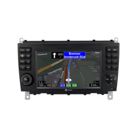 Dynavin Navisystem  7 Zoll (17,78cm)  Autoradio für Mercedes CLK mit 4 x 100W Class-D Verstärker, 7 Zoll Display (hochauflösend), Inkl. Head-up-Display, Apple CarPlay und Android Auto