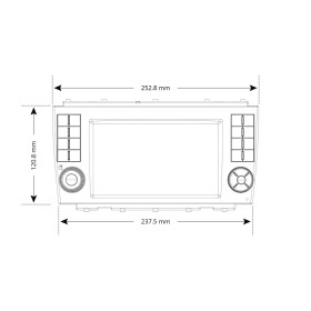 Dynavin Navisystem  7 Zoll (17,78cm)  Autoradio für Mercedes CLK mit 4 x 100W Class-D Verstärker, 7 Zoll Display (hochauflösend), Inkl. Head-up-Display, Apple CarPlay und Android Auto