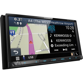 Kenwood Digital Media Navitainer 2DIN DNX7190DABS mit 17,7 cm WVGA-Monitor, Apple CarPlay, AndroidAuto & Digitalradio