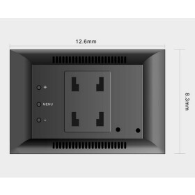 AMPIRE TFT-Monitor 12.7cm (5), 2 Videoeingänge (AHD/CVBS) Klebe/Saugnapfhalter