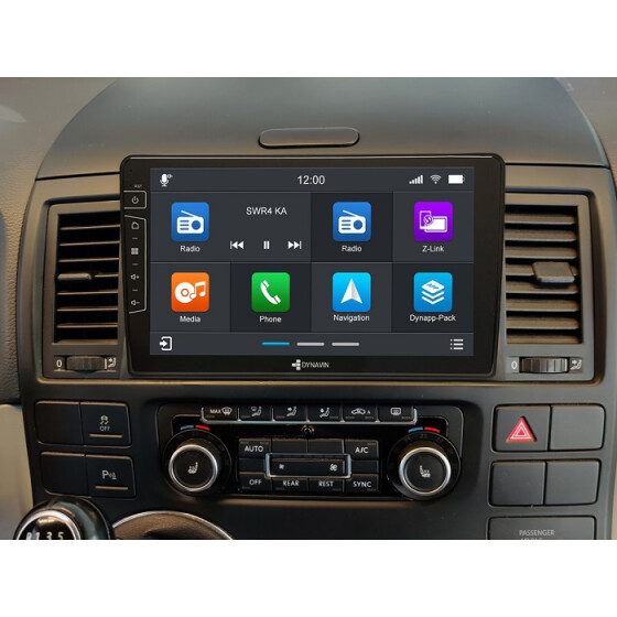 Dynavin Android Autoradio für VW T5 Multivan / T5 California mit 4 x 100W Class-D Verstärker, 9 Zoll Display (hochauflösend), Inkl. Head-up-Display, Apple CarPlay und Android Auto