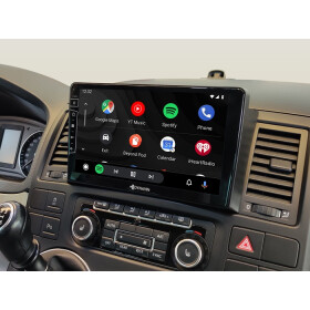 Dynavin Android Autoradio für VW T5 Multivan / T5 California mit 4 x 100W Class-D Verstärker, 9 Zoll Display (hochauflösend), Inkl. Head-up-Display, Apple CarPlay und Android Auto