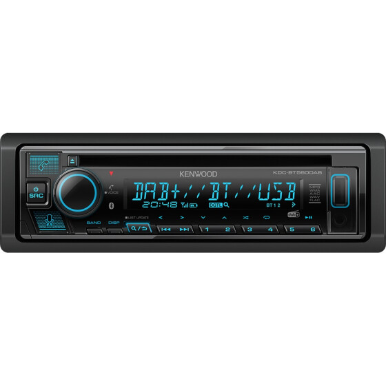 Kenwood Autoradio KDC-BT560DAB CD/USB-Receiver mit Bluetooth, Amazon Alexa & DAB