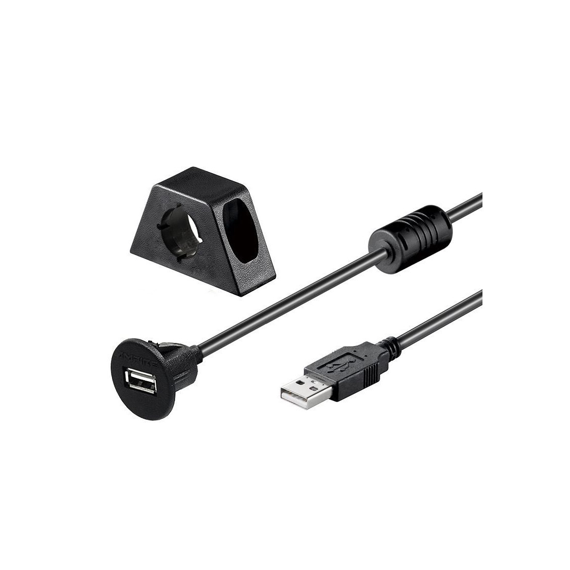 Ampire USB- Einbaubuchse mit 200 cm Kabel, 16,90 €
