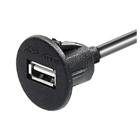Ampire USB- Einbaubuchse mit 200 cm Kabel