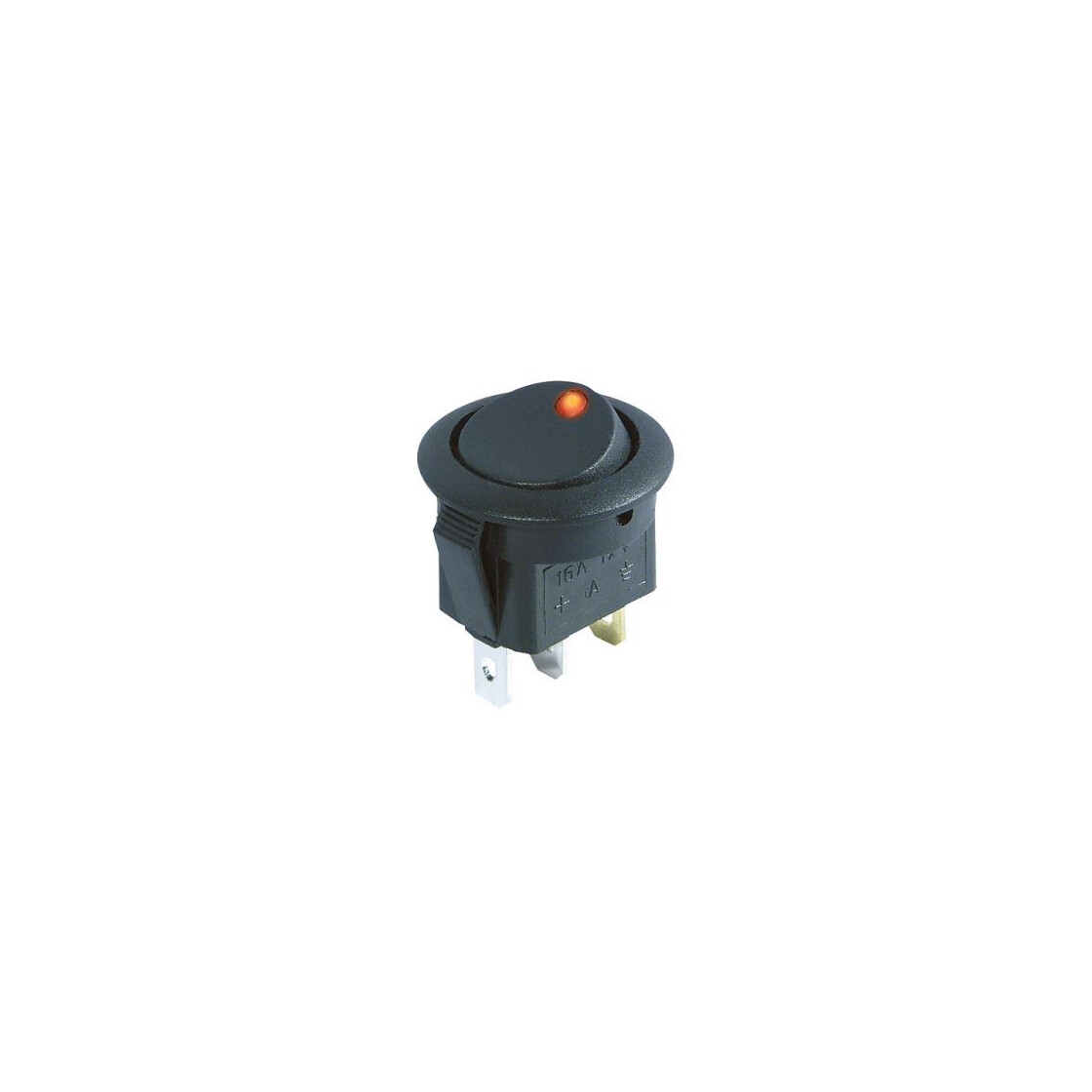 Edelstahl-Schalter mit LED 12V/24V, 2,5A-20A IP67, 3 Beleuchtungsmodi