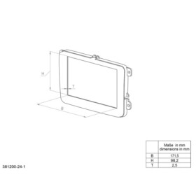 2-DIN Radioblende Mitsubishi Sportero, Strada, Triton, L200 2006 - 2015 schwarz