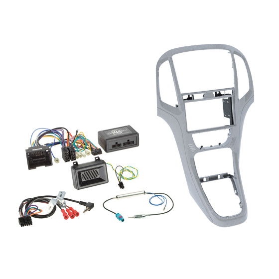 Opel 2-DIN Kit Astra J Platin Silber